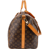 Louis Vuitton Monogram Canvas Keepall 55 Bandoulière Travel Bag