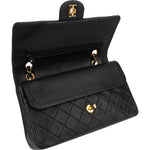 [🔄️B08 / F44] Chanel Quilted Lambskin Medium Double Flap Shoulder Bag - vintageandkickz