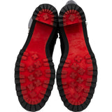 Christian Louboutin Black Leather Trapman Spikes Knee High Boots (36)