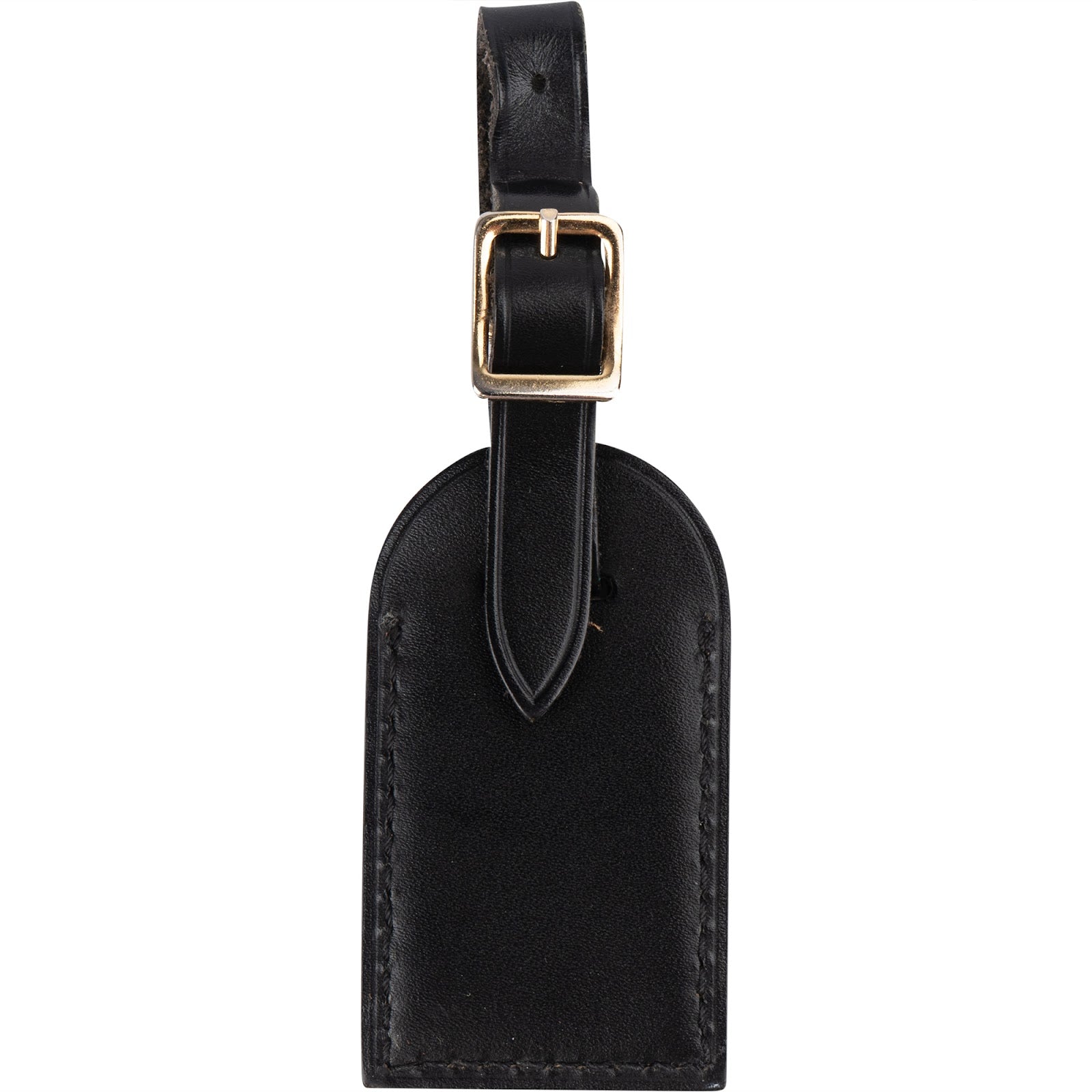 [🔄️B10 / F68] Louis Vuitton Noir Epi Leather Luggage Tag - vintageandkickz