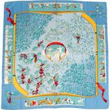 Hermès Neige d'Antan Silk Carre 90 Scarf Tuch
