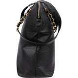 Chanel Caviar Leather CC Maxi Shopping Tote Shoulder Bag