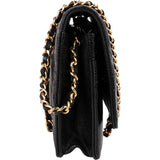 Chanel Caviar Leather Wallet On Chain Crossbody Bag
