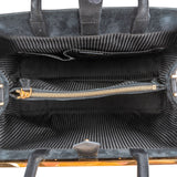 Fendi Black Leather 2Jours Handbag
