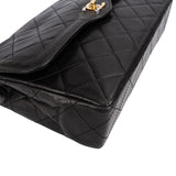 Chanel Quilted Lambskin Bicolor Double Flap Shoulder Bag