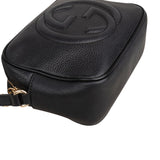Gucci Black Leather Soho Disco Camera Crossbody Bag