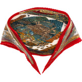 Hermès L'Atlantide Plisse Silk Tuch Scarf