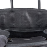 Hermès Noir Swift Leather Birkin 30 Handbag - vintageandkickz