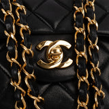 Chanel Quilted Lambskin 24K Medium Double Flap Shoulder Bag