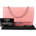 Chanel Quilted Caviar Leather Wallet On Chain Crossbody Bag - vintageandkickz
