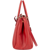 Prada Rouge Saffiano Leather Galleria Handbag