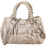 Miu Miu Vitello Lux Coffer Hobo Handbag
