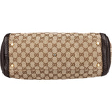 Gucci Monogram GG Canvas Leather Running Handbag