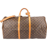 Louis Vuitton Monogram Canvas Keepall 60 Bandoulière Travel Bag