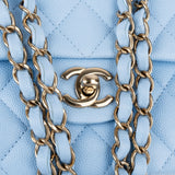Chanel Quilted Caviar Leather Small Double Flap Shoulder Bag