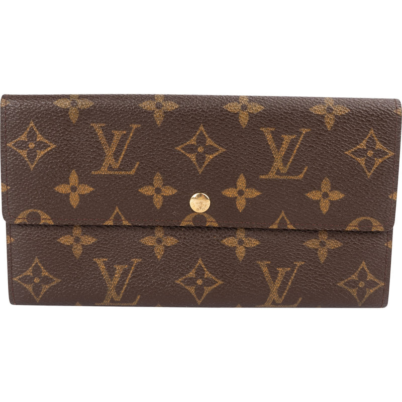 Louis Vuitton Monogram Canvas Sarah Wallet - vintageandkickz