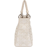 Christian Dior Woven Leather Lady Dior Handbag