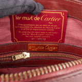 Cartier Bordeaux Leather Must de Cartier Boston Handbag