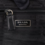 Prada Black Nylon Triangle Duffle Bag 55