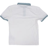 Prada Classic White Bicolor Polo Shirt (M)