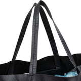 Celine Black Leather Horizontal Cabas Shoulder Bag