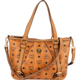 MCM Monogram Visetos Small Satchel Tote Handbag