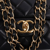 Chanel Quilted Lambskin Jumbo Double Flap Crossbody Bag