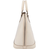 Louis Vuitton White Epi Leather Alma PM Handbag