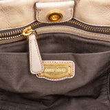 Miu Miu Vitello Lux Bauletto Satchel Handbag