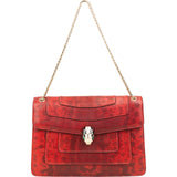 Bulgari Lizard-Embossed Leather Serpenti Forever Shoulder Bag