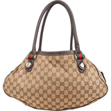 Gucci Monogram GG Canvas Abbey D-Ring Tote Shoulder Bag