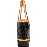 Coach Monogram Embossed Patent Leather Signature C Tote Handbag