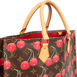Louis Vuitton Limited Monogram Murakami Cerises Cherry Sac Plat Handbag