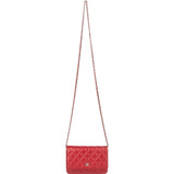 Chanel Quilted Caviar Leather Wallet on Chain Crossbody Bag