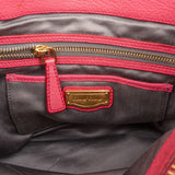Miu Miu Vitello Pink Grained Leather Tote Handbag