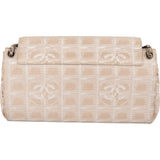 Chanel Travel Line Monogram Single Flap Crossbody Bag