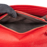 Gucci Pebbled Leather Interlocking GG Wallet On Chain Crossbody Bag