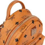 MCM Monogram Visetos Side Studs Stark Bebe Boo Mini Backpack