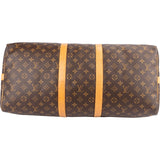 Louis Vuitton Monogram Canvas Keepall 55 Bandoulière Travel Bag
