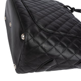 Chanel Quilted Lambskin Cambon Ligne Jumbo Tote Shoulder Bag