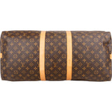 Louis Vuitton Monogram Canvas Keepall 55 Bandoulière Travel Bag