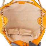 Gucci Pebbled Leather Soho Chain Tote Shoulder Bag