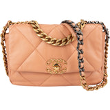 Chanel 19 Quilted Lambskin Chanel Single Flap Shoulder Bag