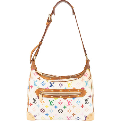 [🔄️B18 / F36] Louis Vuitton Canvas Monogram Multicolor Boulogne Shoulder Bag - vintageandkickz