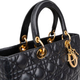 Christian Dior Quilted Leather Lady Dior Handbag