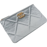Chanel 19 Quilted Satin Chanel Pouch Accessoires Clutch