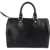 Louis Vuitton Noir Epi Leather Speedy 30 Handbag