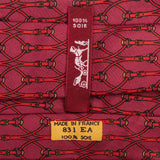 Hermès Horsebit Pattern Silk Tie Krawatte
