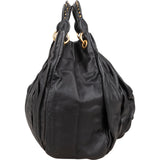 Miu Miu Nappa Leather Studded Hobo Handbag