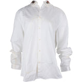 Gucci White Wool Floral Embroidered Collar Shirt (IT44 / 17,5)
